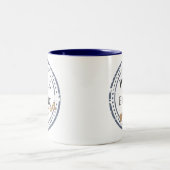 Arbeitsmoral: Ruhestand Zweifarbige Tasse (Mittel)