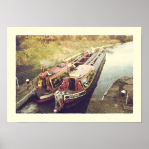 Arbeitsnarrowboats Poster