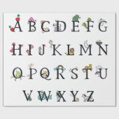 ARBEITSPAPIER: ALPHABET CHARTA GESCHENKPAPIER (Flach)