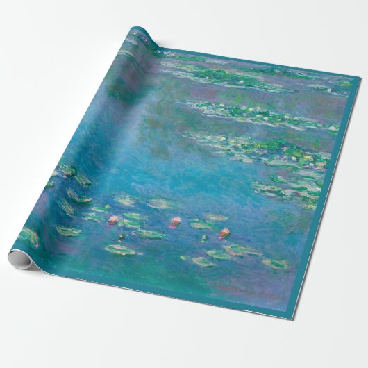 ARBEITSPAPIER: CLAUDE MONET: WASSERLILIEN GESCHENKPAPIER (Ungerollt)