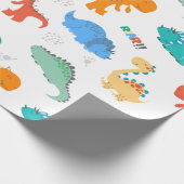 ARBEITSPAPIER: DINOSAURS GESCHENKPAPIER (Ecke)