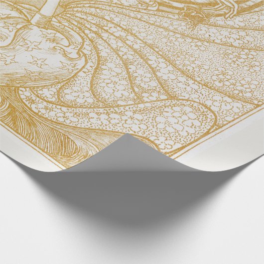 ARBEITSPAPIER : FRAU MIT SCHWANKEN : JAN TOOROP GESCHENKPAPIER (Ecke)