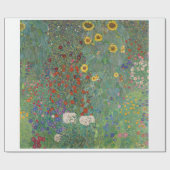 ARBEITSPAPIER: GUSTAV KLIMT: FARM GARDEN GESCHENKPAPIER (Flach)