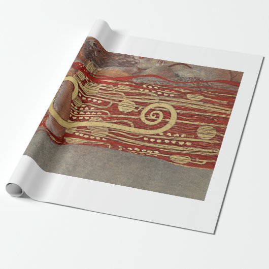 ARBEITSPAPIER: GUSTAV KLIMT: HYGIEIA: 1907 GESCHENKPAPIER (Ungerollt)