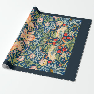 ARBEITSPAPIER: MORRIS: STRAWBERRY THIEVES GESCHENKPAPIER