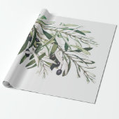 ARBEITSPAPIER: OLIVE BRANCH GESCHENKPAPIER (Ungerollt)