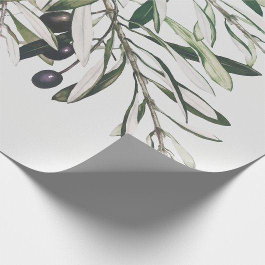 ARBEITSPAPIER: OLIVE BRANCH GESCHENKPAPIER (Ecke)