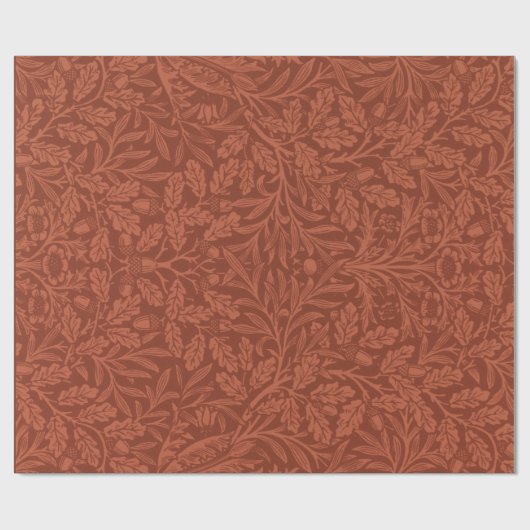 ARBEITSPAPIER: WILLIAM MORRIS : ACORNS GESCHENKPAPIER (Flach)
