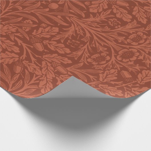 ARBEITSPAPIER: WILLIAM MORRIS : ACORNS GESCHENKPAPIER (Ecke)