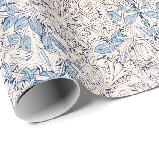 ARBEITSPAPIER: WILLIAM MORRIS : HONEYSUCKLE GESCHENKPAPIER (Rolleneckpunkt)