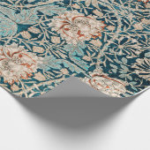 ARBEITSPAPIER: WILLIAM MORRIS : HONEYSUCKLE GESCHENKPAPIER (Ecke)
