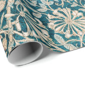 ARBEITSPAPIER: WILLIAM MORRIS : HONEYSUCKLE GESCHENKPAPIER (Rolleneckpunkt)