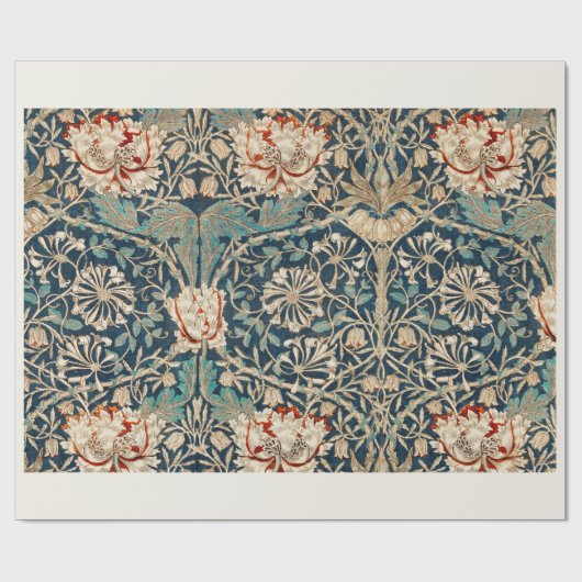 ARBEITSPAPIER: WILLIAM MORRIS : HONEYSUCKLE GESCHENKPAPIER (Flach)