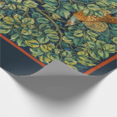 ARBEITSPAPIER: WILLIAM MORRIS : PHEASANT GESCHENKPAPIER (Ecke)
