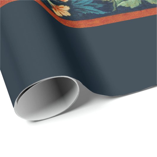 ARBEITSPAPIER: WILLIAM MORRIS : PHEASANT GESCHENKPAPIER (Rolleneckpunkt)