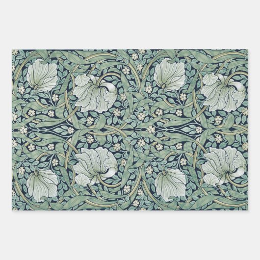 ARBEITSPAPIER : WILLIAM MORRIS : PIMPERNEL GESCHENKPAPIER SET (Vorderseite 3)