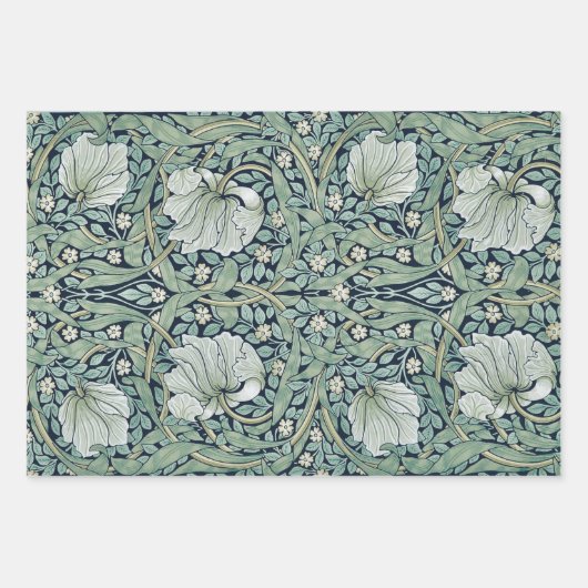ARBEITSPAPIER : WILLIAM MORRIS : PIMPERNEL GESCHENKPAPIER SET (Vorderseite 2)