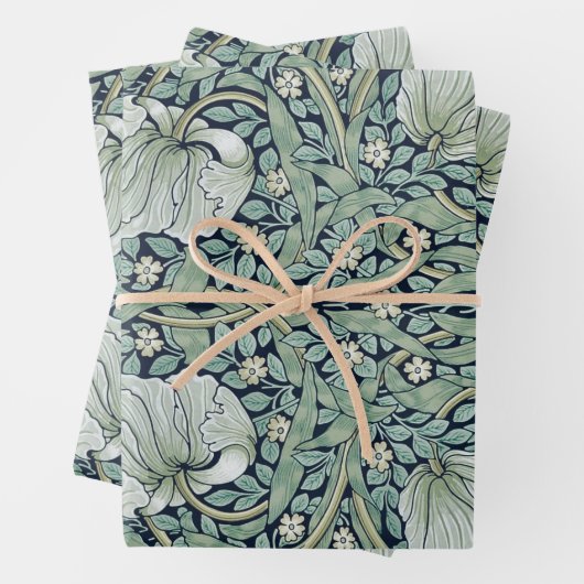 ARBEITSPAPIER : WILLIAM MORRIS : PIMPERNEL GESCHENKPAPIER SET (Beispiel)