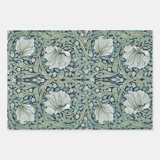 ARBEITSPAPIER: WILLIAM MORRIS : PIMPERNEL GESCHENKPAPIER SET (Vorderseite)