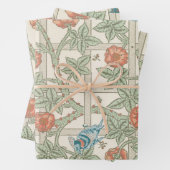 ARBEITSPAPIER : WILLIAM MORRIS : TRELLIS GESCHENKPAPIER SET (Beispiel)