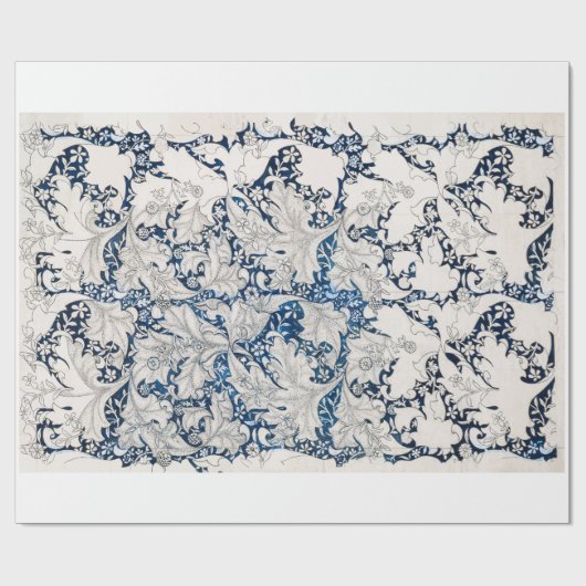 ARBEITSPAPIER: WILLIAM MORRIS : WALLFLOWER GESCHENKPAPIER (Flach)