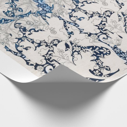 ARBEITSPAPIER: WILLIAM MORRIS : WALLFLOWER GESCHENKPAPIER (Ecke)