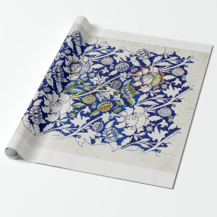 ARBEITSPAPIER: WILLIAM MORRIS : WATERCOLOR  GESCHENKPAPIER