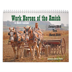 Arbeitspferde des Amish2 Kalender