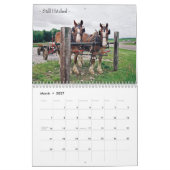 Arbeitspferde des Amish2 Kalender (Mär 2027)