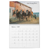 Arbeitspferde des Amish2 Kalender (Feb 2027)
