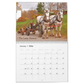 Arbeitspferde des Amish Kalender (Jan 2026)