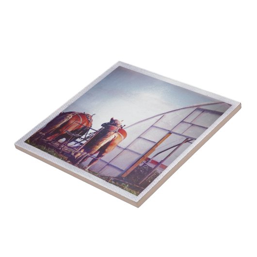 Arbeitspferde Fliese (Seite)