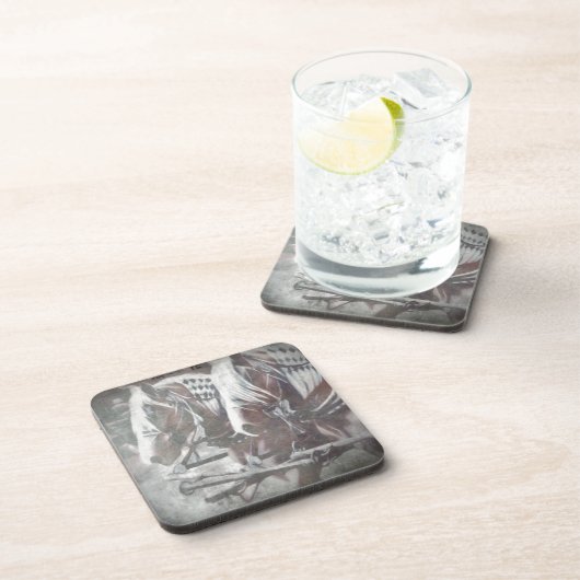 Arbeitspferde Getränkeuntersetzer (Rechte Seite)