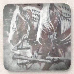 Arbeitspferde Getränkeuntersetzer