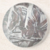 Arbeitspferde Getränkeuntersetzer (Vorne)