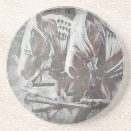 Arbeitspferde Getränkeuntersetzer (Vorne)