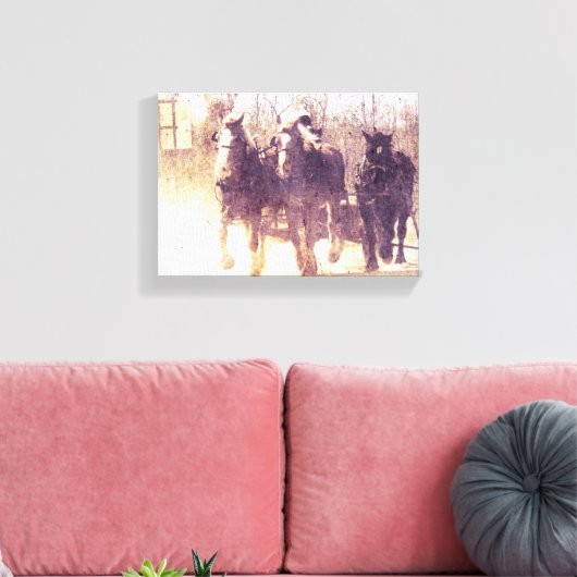 Arbeitspferde Leinwanddruck (Insitu (Wohnzimmer))