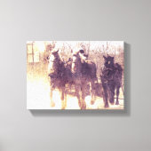 Arbeitspferde Leinwanddruck (Vorderseite)