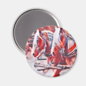Arbeitspferde Magnet (Vorderseite/Rückseite)