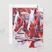 Arbeitspferde Postkarte (Vorne/Hinten)