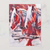 Arbeitspferde Postkarte (Vorderseite)