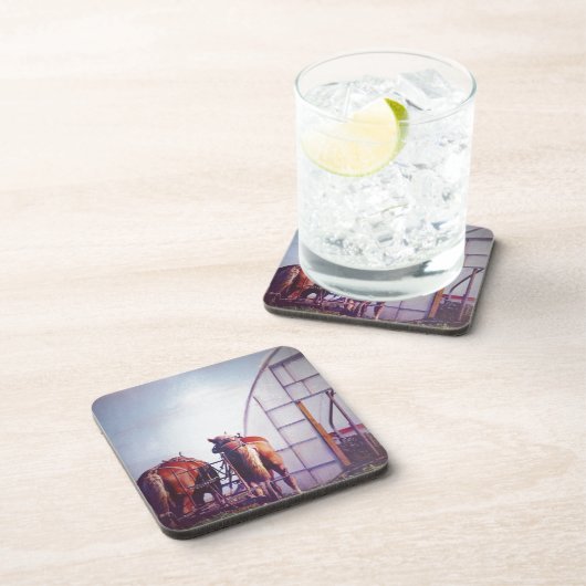 Arbeitspferde Untersetzer (Rechte Seite)