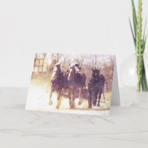 Arbeitspferde, Vatertag Karte