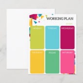 Arbeitsplan (Vorne/Hinten)