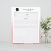 Arbeitsplan für rosa Geschäftsereignisse (Stehend Vorderseite)