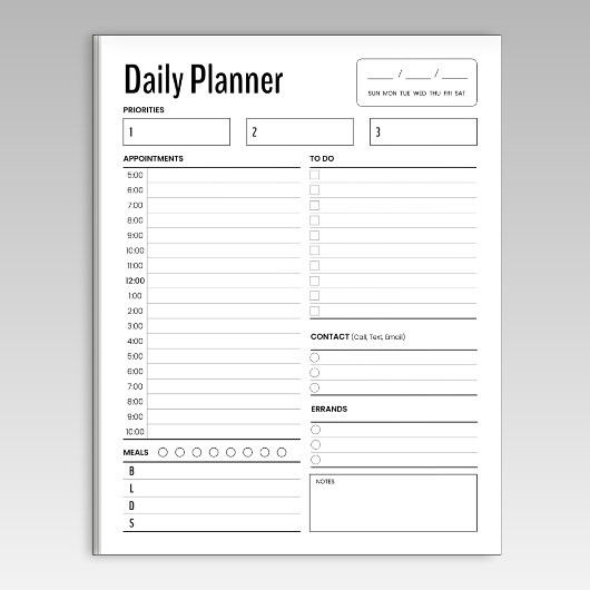 Arbeitsplan Notepad Notizblock
