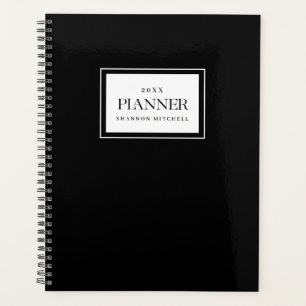 Arbeitsplaner Custom Black Weekly Monthly Organisa Planer