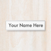 Arbeitsplatte Türschild (Vorderseite )