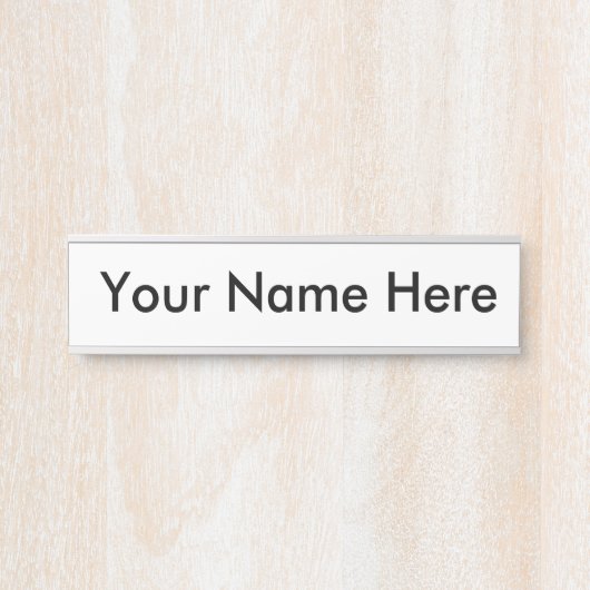 Arbeitsplatte Türschild (Vorderseite )