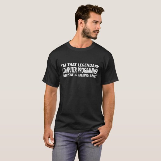 Arbeitsplatz des Computerprogramms Name des Mitarb T-Shirt (Vorne ganz)